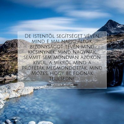 Apostolok 26:22 KAR Bibliai verskép