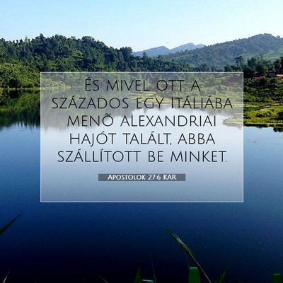 Apostolok 27:6 KAR Bibliai verskép