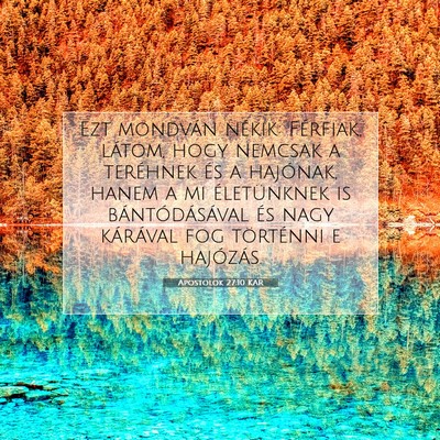 Apostolok 27:10 Bibliai vers magyarázata