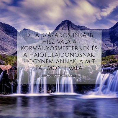 Apostolok 27:11 KAR Bibliai verskép