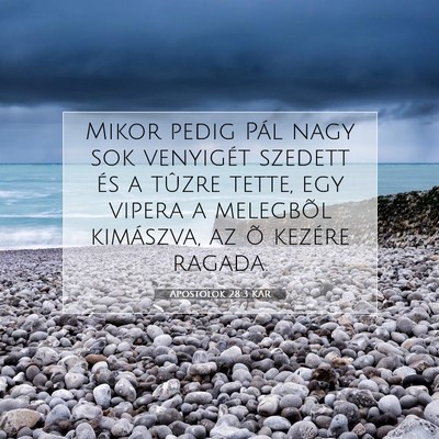 Apostolok 28:3 KAR Bibliai verskép