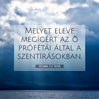 Róma 1:2 Bibliai vers magyarázata