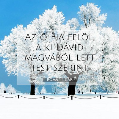 Róma 1:3 Bibliai vers magyarázata