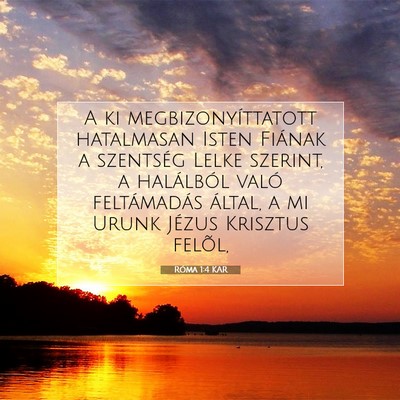 Róma 1:4 Bibliai vers magyarázata