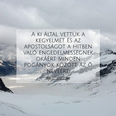 Róma 1:5 Bibliai vers magyarázata