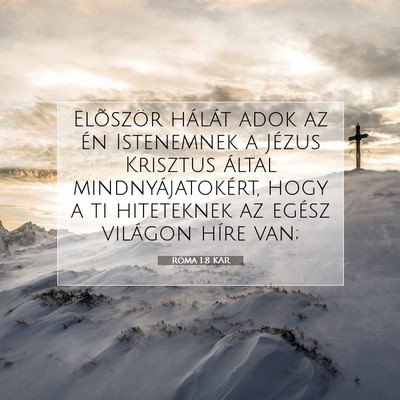 Róma 1:8 Bibliai vers magyarázata