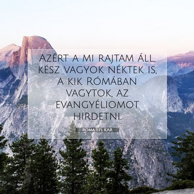 Róma 1:15 Bibliai vers magyarázata