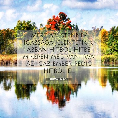 Róma 1:17 Bibliai vers magyarázata