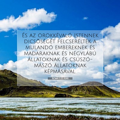 Róma 1:23 Bibliai vers magyarázata