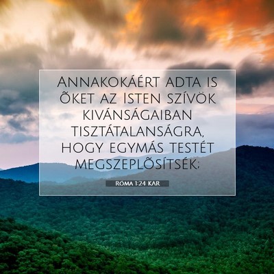 Róma 1:24 Bibliai vers magyarázata