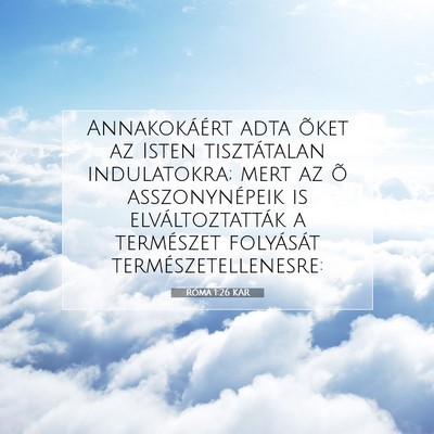 Róma 1:26 Bibliai vers magyarázata