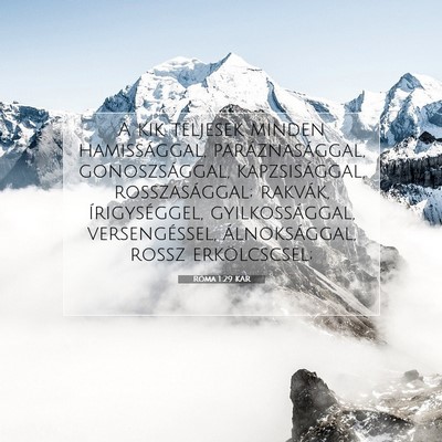 Róma 1:29 Bibliai vers magyarázata