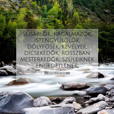 Róma 1:30 Bibliai vers magyarázata