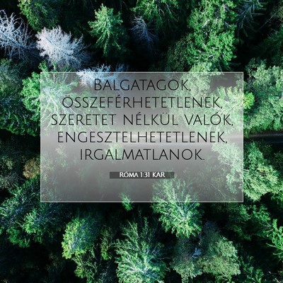 Róma 1:31 Bibliai vers magyarázata