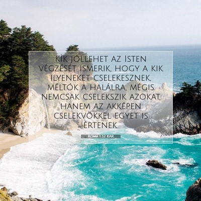 Róma 1:32 Bibliai vers magyarázata