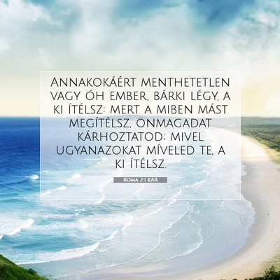 Róma 2:1 KAR Bibliai verskép