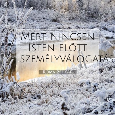 Róma 2:11 KAR Bibliai verskép