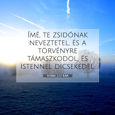 Róma 2:17 KAR Bibliai verskép