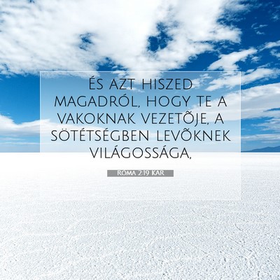 Róma 2:19 KAR Bibliai verskép