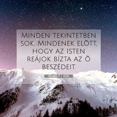 Róma 3:2 KAR Bibliai verskép