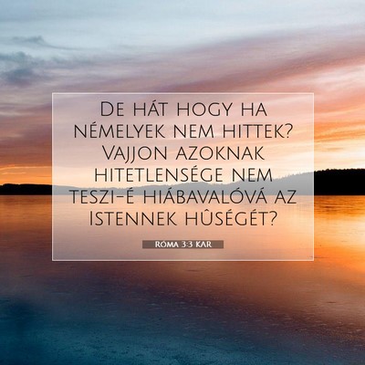 Róma 3:3 KAR Bibliai verskép