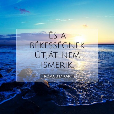Róma 3:17 KAR Bibliai verskép