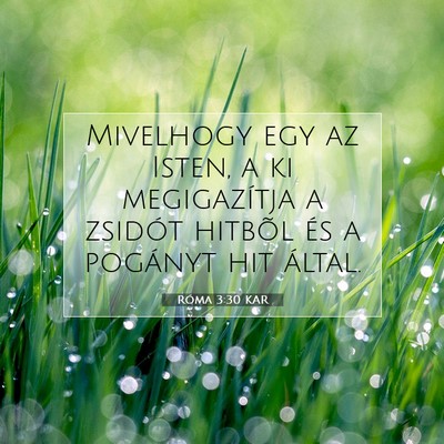Róma 3:30 KAR Bibliai verskép