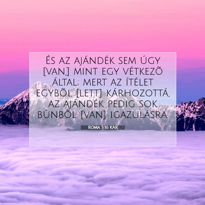 Róma 5:16 KAR Bibliai verskép