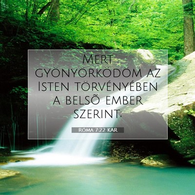 Róma 7:22 KAR Bibliai verskép