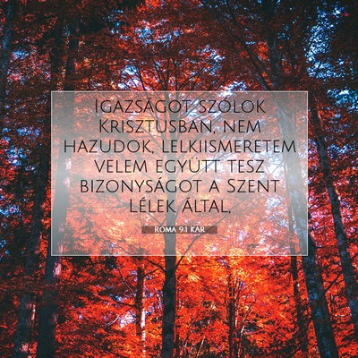 Róma 9:1 KAR Bibliai verskép