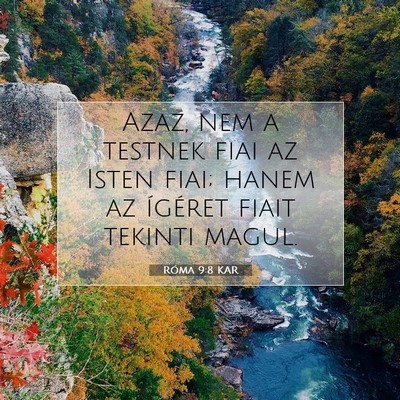 Róma 9:8 KAR Bibliai verskép