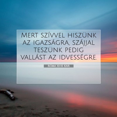 Róma 10:10 KAR Bibliai verskép