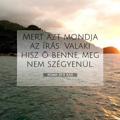 Róma 10:11 KAR Bibliai verskép