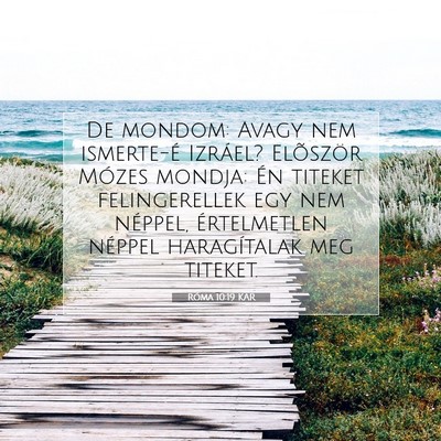 Róma 10:19 KAR Bibliai verskép