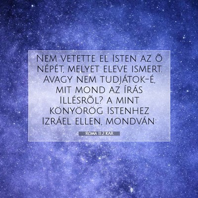 Róma 11:2 KAR Bibliai verskép
