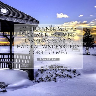 Róma 11:10 KAR Bibliai verskép