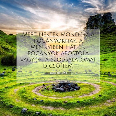 Róma 11:13 KAR Bibliai verskép