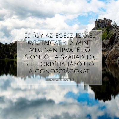Róma 11:26 KAR Bibliai verskép