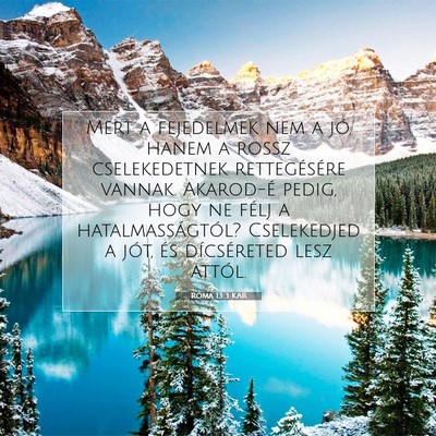 Róma 13:3 KAR Bibliai verskép