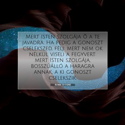 Róma 13:4 KAR Bibliai verskép