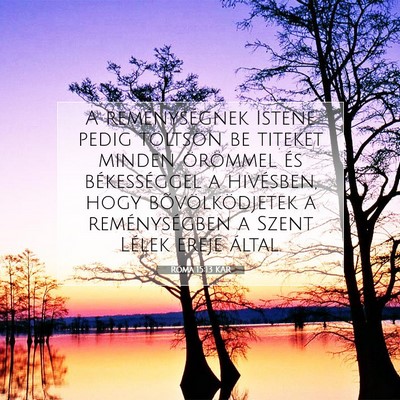 Róma 15:13 KAR Bibliai verskép