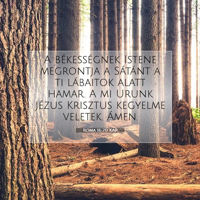 Róma 16:20 KAR Bibliai verskép