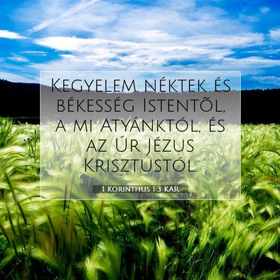 1 Korinthus 1:3 Bibliai vers magyarázata
