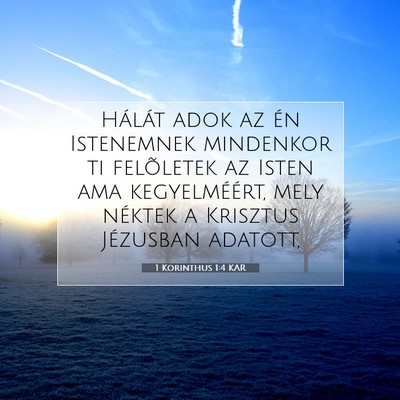 1 Korinthus 1:4 Bibliai vers magyarázata
