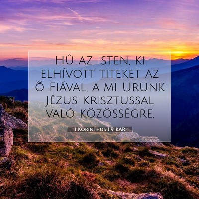 1 Korinthus 1:9 Bibliai vers magyarázata