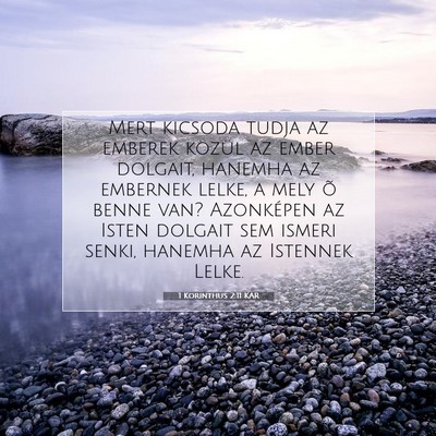 1 Korinthus 2:11 KAR Bibliai verskép