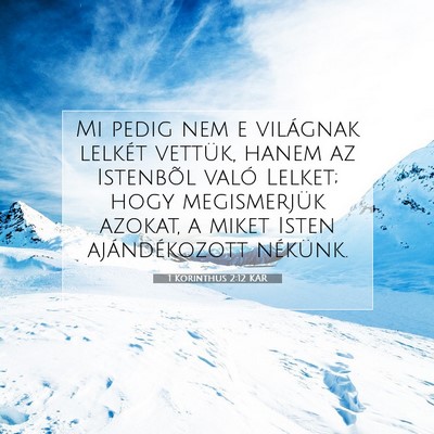 1 Korinthus 2:12 KAR Bibliai verskép