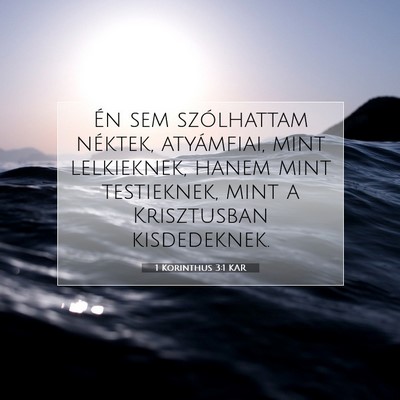 1 Korinthus 3:1 KAR Bibliai verskép