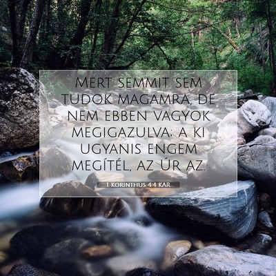 1 Korinthus 4:4 KAR Bibliai verskép