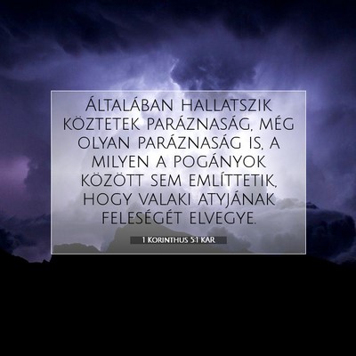 1 Korinthus 5:1 KAR Bibliai verskép